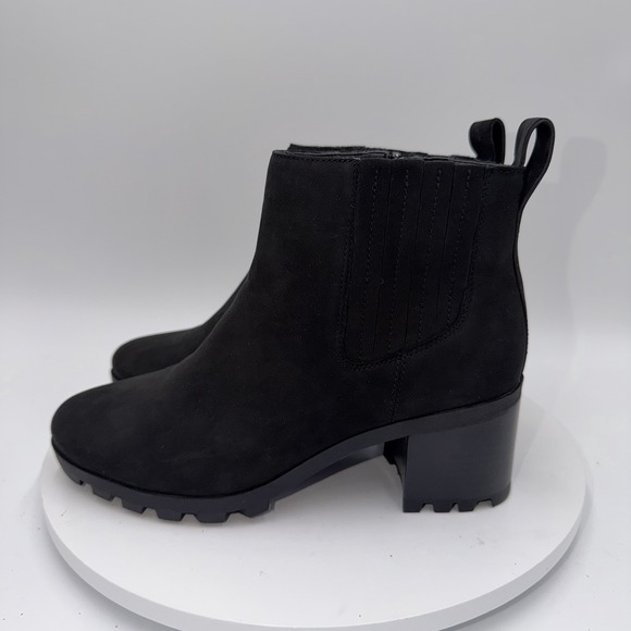 Vionic Shoes - Vionic Women's Sz 8.5‎ Wilma Black Ankle Bootie Waterproof Nubuck Leather